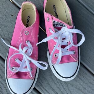 Converse Kids Pink Canvas Sneakers